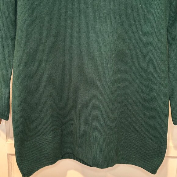 SALE 2/25 H&M Cowel Neck Sweater Dress- Dark Green, Size Small - Picture 3 of 5